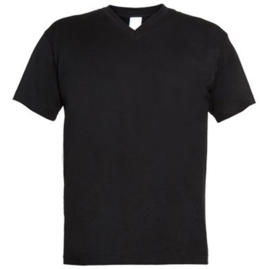 Чоловічі футболки з V-подібним вирізом ОХОРОНА