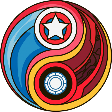  Ƴ  Captain America & Iron Man