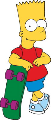  Ƴ   V-  Bart Simpson
