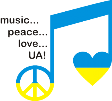  Ƴ  Music, peace, love UA