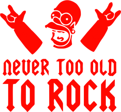   320ml Never old to rock (Gomer)