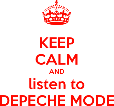   420ml KEEP CALM and LISTEN to DEPECHE MODE