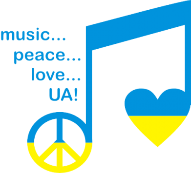   320ml Music, peace, love UA