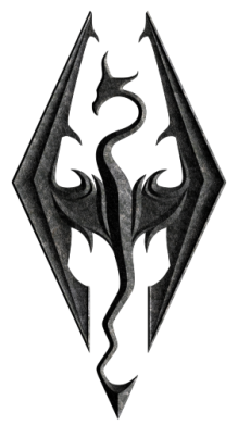  Ƴ  Skyrim Logo 3D