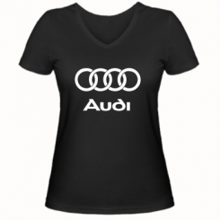 Жіноча футболка з V-подібним вирізом Audi