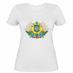 Жіноча футболка Бог береже Україну