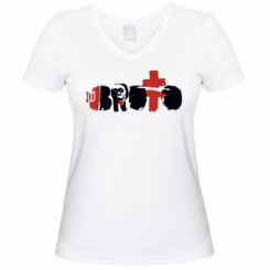 Жіноча футболка з V-подібним вирізом Брутто