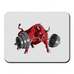     Bull with a barbell