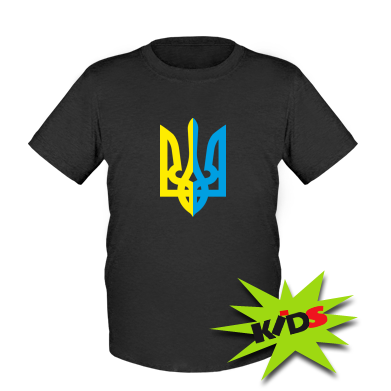 Дитяча футболка Двокольоровий герб України