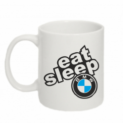 Кружка 320ml Eat, sleep, BMW