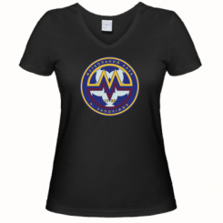 Купити Жіноча футболка з V-подібним вирізом ФК Металург Запоріжжя