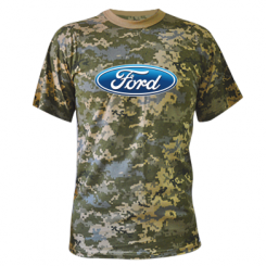 Камуфляжна футболка Ford 3D Logo