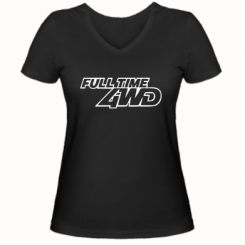 Купити Жіноча футболка з V-подібним вирізом Full time 4wd