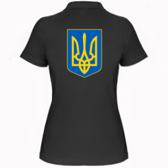 Купити Жіноча футболка поло Герб неньки-України