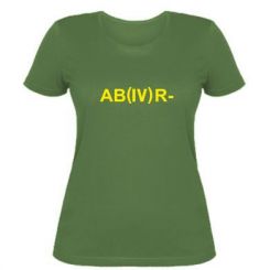 Жіноча футболка Група крові (4) АВ-
