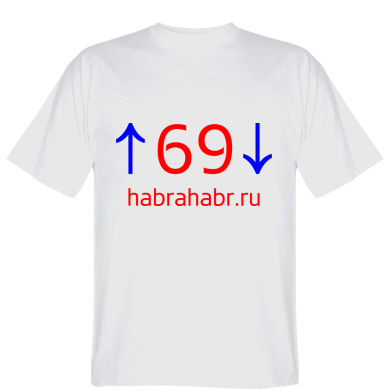 Футболка habrahabr.ru logo