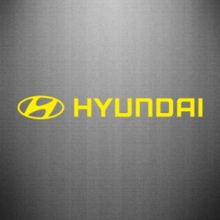 Наклейка Hyundai 2