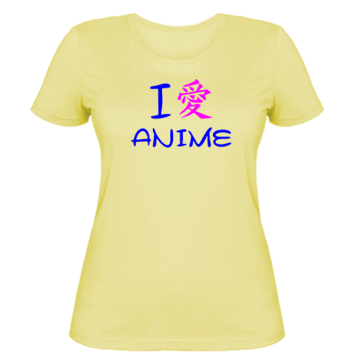 Жіноча футболка I love Anime