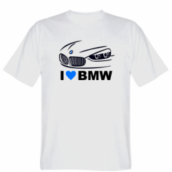 Футболка I love BMW 2