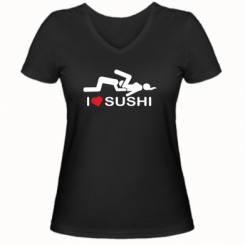    V-  I love sushi