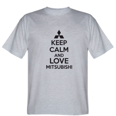Футболка Keep calm an love mitsubishi