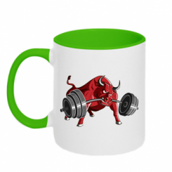    Bull with a barbell