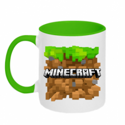 Кружка двокольорова Minecraft Main Logo