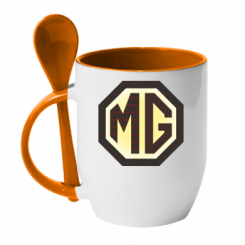 Кружка з керамічною ложкою MG Cars Logo