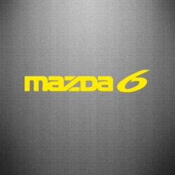 Купити Наклейка Mazda 6