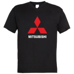 Купити Чоловічі футболки з V-подібним вирізом MITSUBISHI