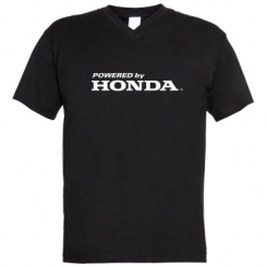 Чоловічі футболки з V-подібним вирізом Powered by HONDA