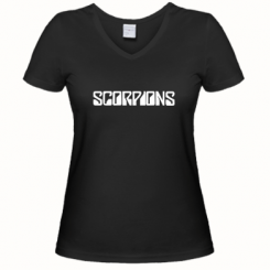 Жіноча футболка з V-подібним вирізом Scorpions