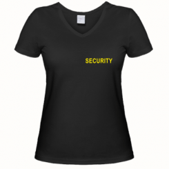 Купити Жіноча футболка з V-подібним вирізом Security
