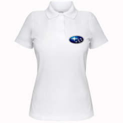 Жіноча футболка поло Subaru 3D Logo