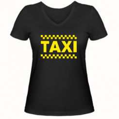 Купити Жіноча футболка з V-подібним вирізом TAXI